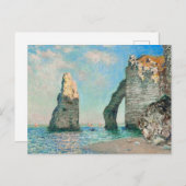Claude Monet's Étretat Cliffs Briefkaart (Voorkant / Achterkant)