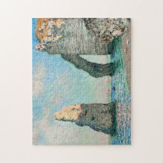Claude Monet's Étretat Cliffs Legpuzzel (Verticaal)