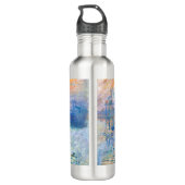 Claude Monet's Impression, Sunrise (1872) Waterfles (Achterkant)