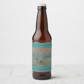 Claude Monet's Impression Sunrise (soleil levant) Bier Etiket (Voorkant)