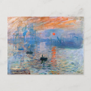 Claude Monets Impression, zonsopgang (1872 Briefkaart
