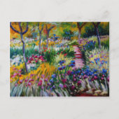 Claude Monet's Iris Garden Briefkaart (Voorkant)