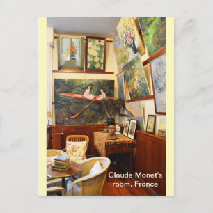 Claude Monet's kamer in Frankrijk Briefkaart