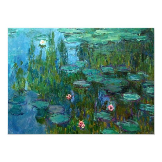 Claude Monet's Nymphéas Foto Afdruk (Voorkant)