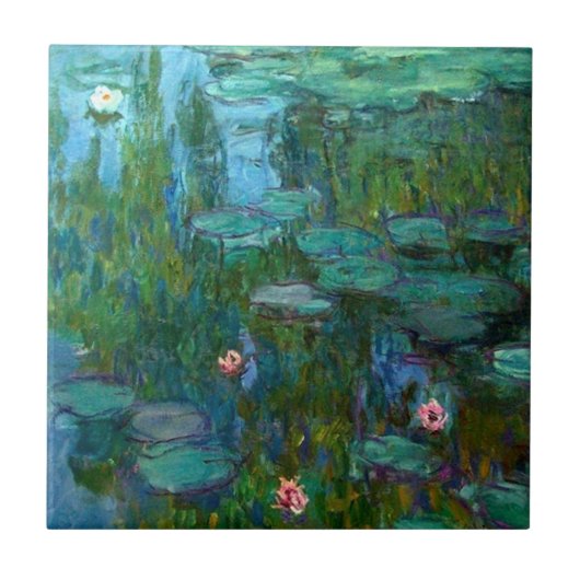Claude Monet's Nymphéas Tegeltje (Voorkant)