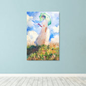 Claude Monet's Suzanne Hoplanné - kunst Canvas Afdruk (Insitu (Houten vloer))