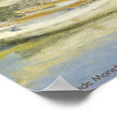 Claude Monet's The Argenteuil Bridge (1874) Poster (Hoek)