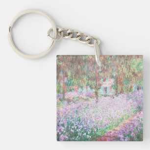 Claude Monets tuin bij Giverny acryl sleutelhanger