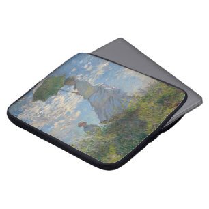 Claude Monet's Vrouw met een Parasol (De Stroll) Laptop Sleeve