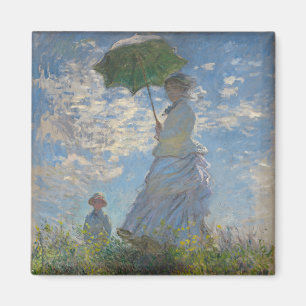 Claude Monet's Vrouw met een Parasol (De Stroll) Magneet