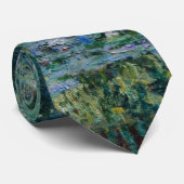 Claude Monet's Water Lilies en Japanse brug Stropdas (Opgerold)