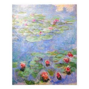 Claude Monet's Water Lilies Foto Afdruk