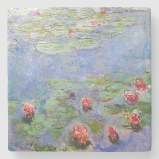 Claude Monet's Water Lilies Stenen Onderzetter (Voorkant)