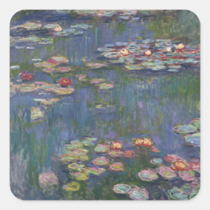 Claude Monet's Water Lilies Vierkante Sticker