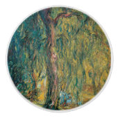 Claude Monet's weeping Willow Keramische Knop (Voorkant)