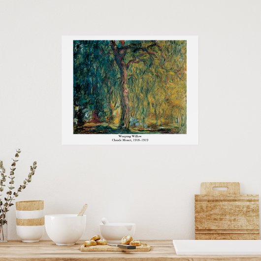 Claude Monet's weeping Willow Poster (Keuken)