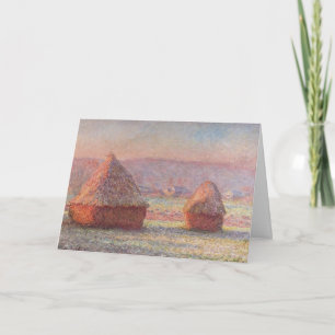 Claude Monet's White Frost Sunrise (hooibergen) Kaart