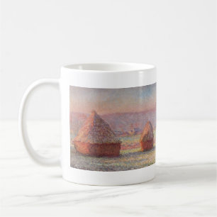 Claude Monet's White Frost Sunrise (hooibergen) Koffiemok