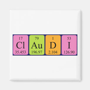 Claudi nom périodique de la table aimant