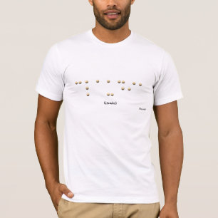 Claudia in braille t-shirt