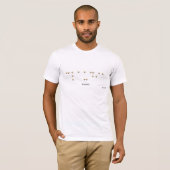 Claudia in braille t-shirt (Voorkant volledig)