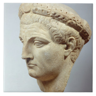 Claudius, marmer, 41-54 AD Tegeltje