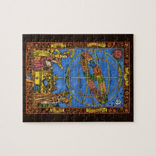 Claudius Ptolemaeus Astronoom,  hemels Legpuzzel (Horizontaal)