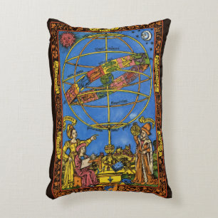 Claudius Ptolemaeus Astronoom, Hemels Vintage  Accent Kussen