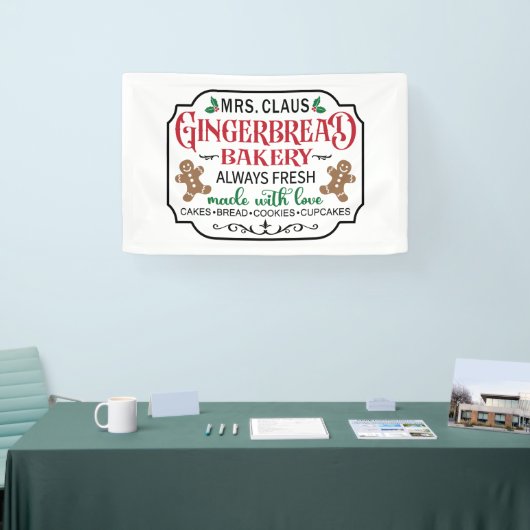 Claus Bakery-kerstman Noordpool Spandoek (Beurs)