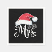 Claus Couples Matching Kerstpyjama Santa Servet (Voorkant)