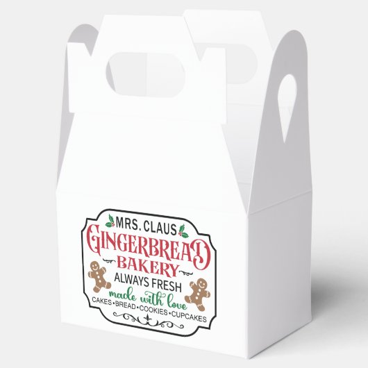 Claus Gingerbrood bakkerij kerstfeestdag Bedankdoosjes (Geopend)