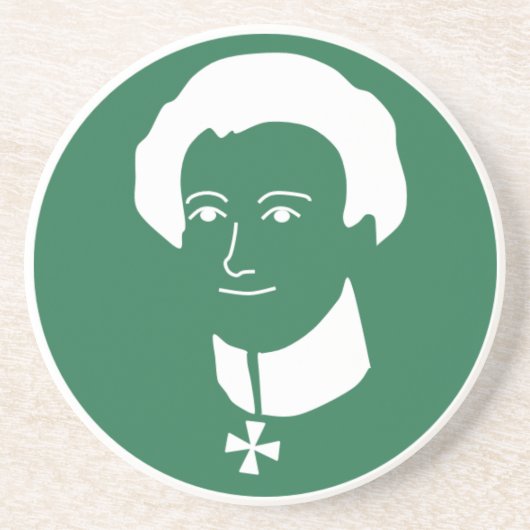 "Clausewitz Brothers Coffee" Sandstone Onderzetter (Voorkant)