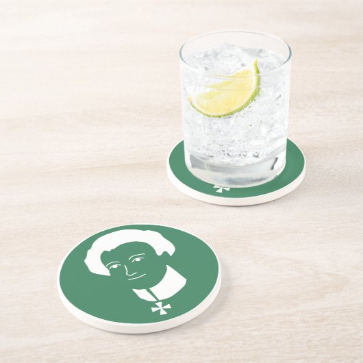 "Clausewitz Brothers Coffee" Sandstone Onderzetter (Zijkant)