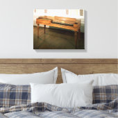 Clavichord, ooit eigendom van Franz Joseph Haydn Canvas Afdruk (Insitu (Slaapkamer))