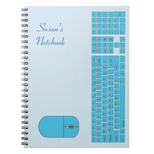 Clavier bleu et Carnet de souris (Devant)