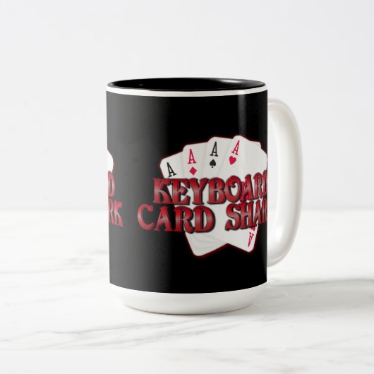 Clavier Carte Shark Mug (Devant droit)
