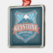 Clavier Colorado turquoise bouclier ornement carré (Gauche)