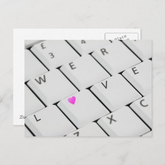 Clavier d'amour - Carte postale (Devant / Derrière)