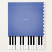 Clavier de musique de piano bleu Customisé (Dos)