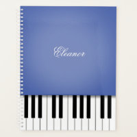 Clavier de musique de piano bleu Customisé
