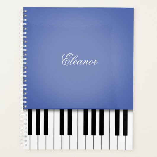 Clavier de musique de piano bleu Customisé (Devant)