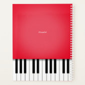 Clavier de musique de piano bleu Customisé (Dos)