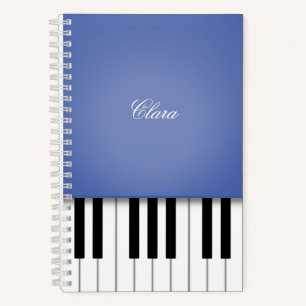 Clavier de musique pour piano bleu Cahier personna