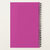 Clavier de musique rose Carnet spiral (Verso)