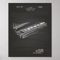 Clavier de piano 1925 Tableau de bord de l'art bre