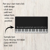 Clavier de piano de taille réelle