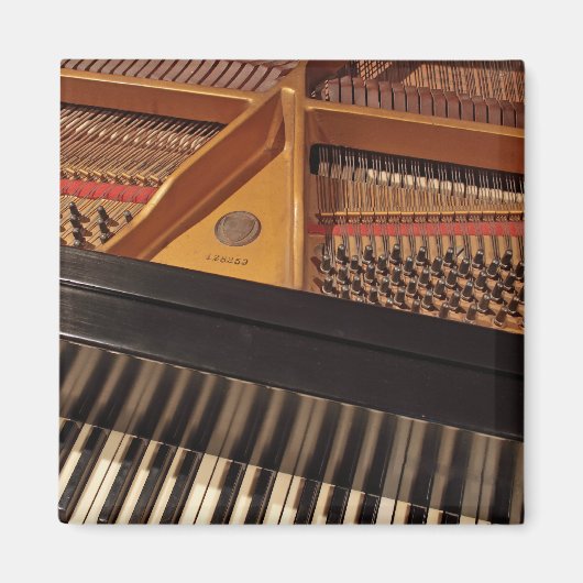 Clavier de piano et aimant de broches (Devant)