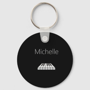 Clavier de piano et porte-clés de notes de musique