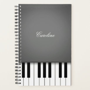 Clavier de piano gris fumée Musique personnalisée