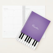 Clavier de piano violet Musique personnalisée (Devant avec enveloppe)